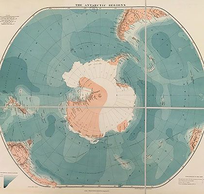 Map of the Antarctic Regions 1921